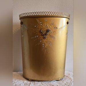 Ransburg Vintage 1950s Metal Wastebasket